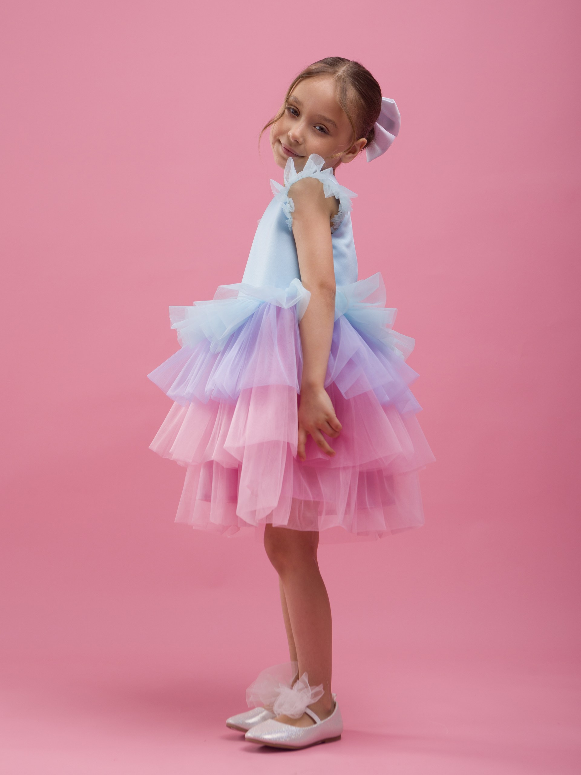Платье LELUkids 1231.24_зефирка_голубой - фото 8