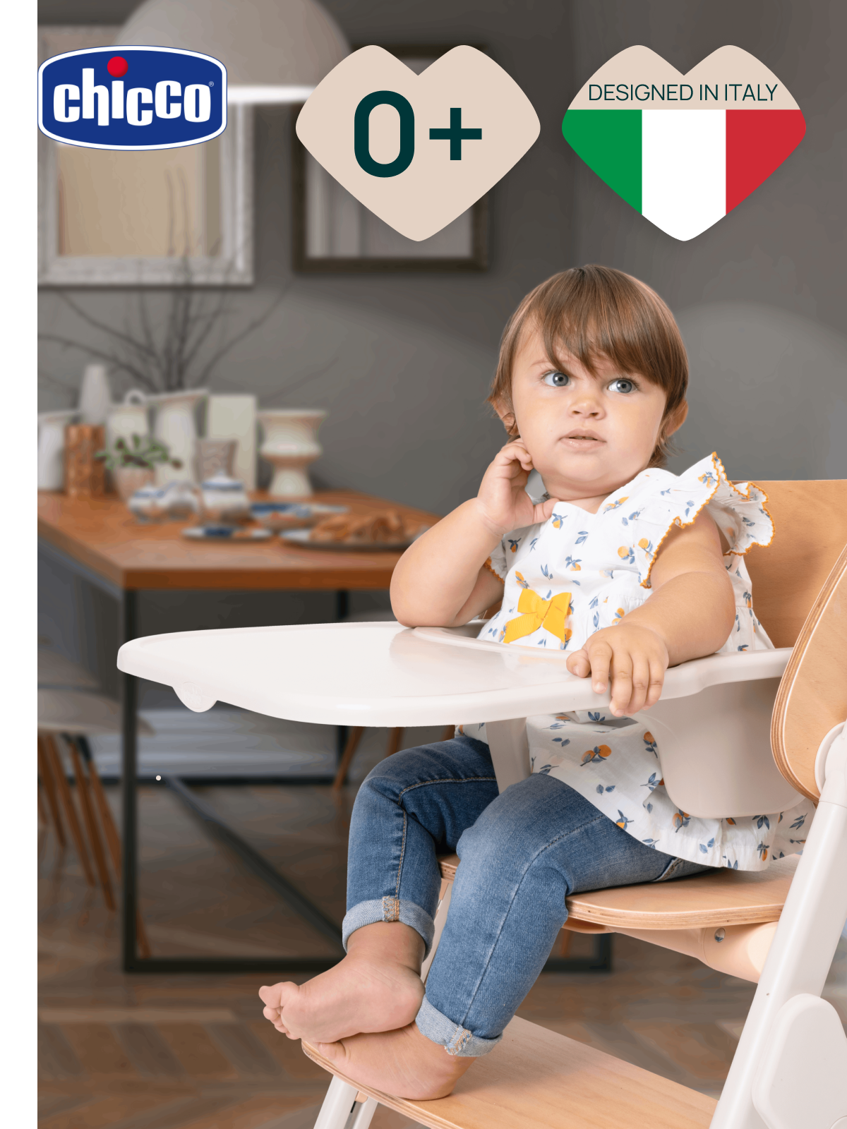 Стульчик для кормления Chicco Meraviglia Fossil бежевый - фото 3