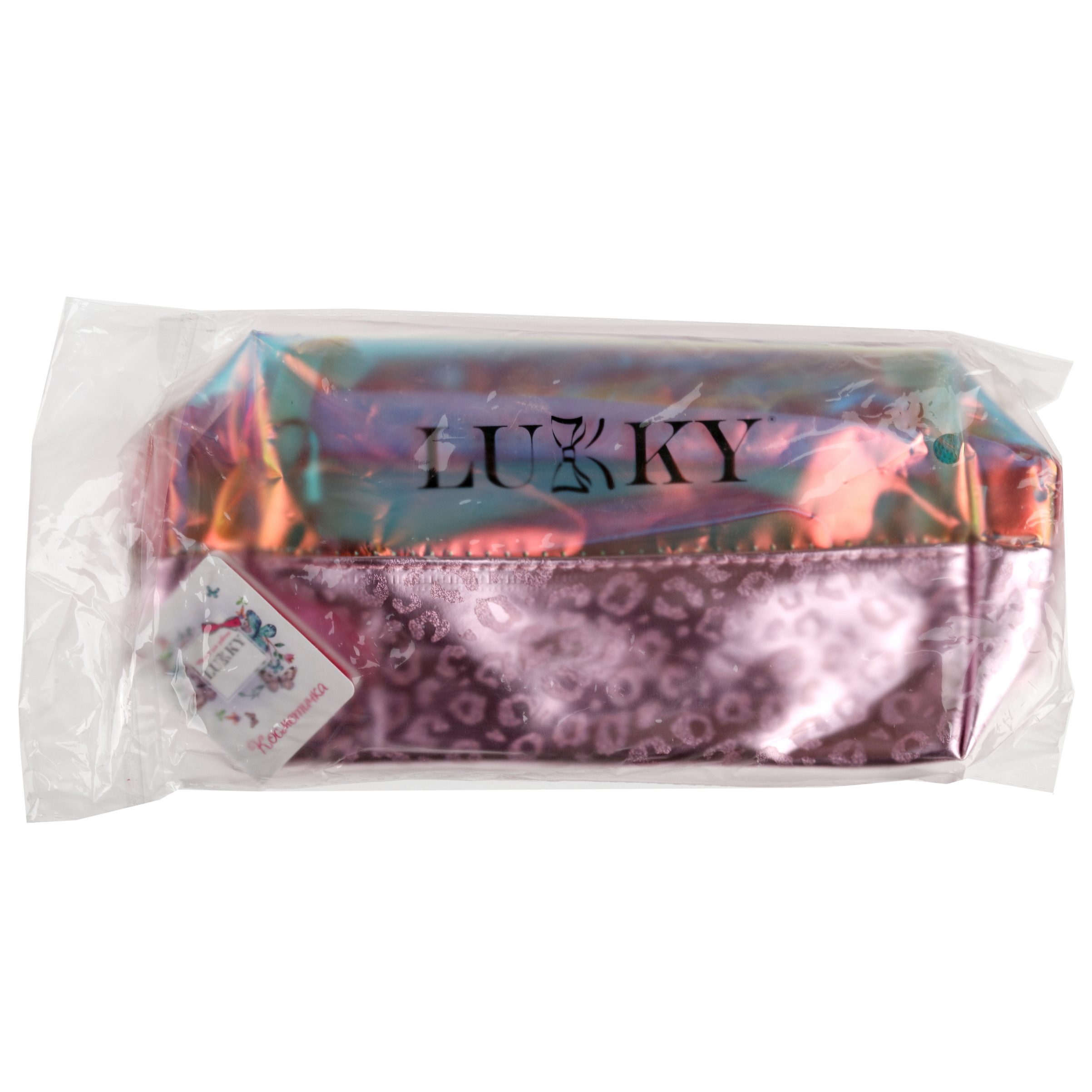 Косметичка LUKKY Shiny Leo блестящая с леопардовым принтом 18х 10х 7 см - фото 11