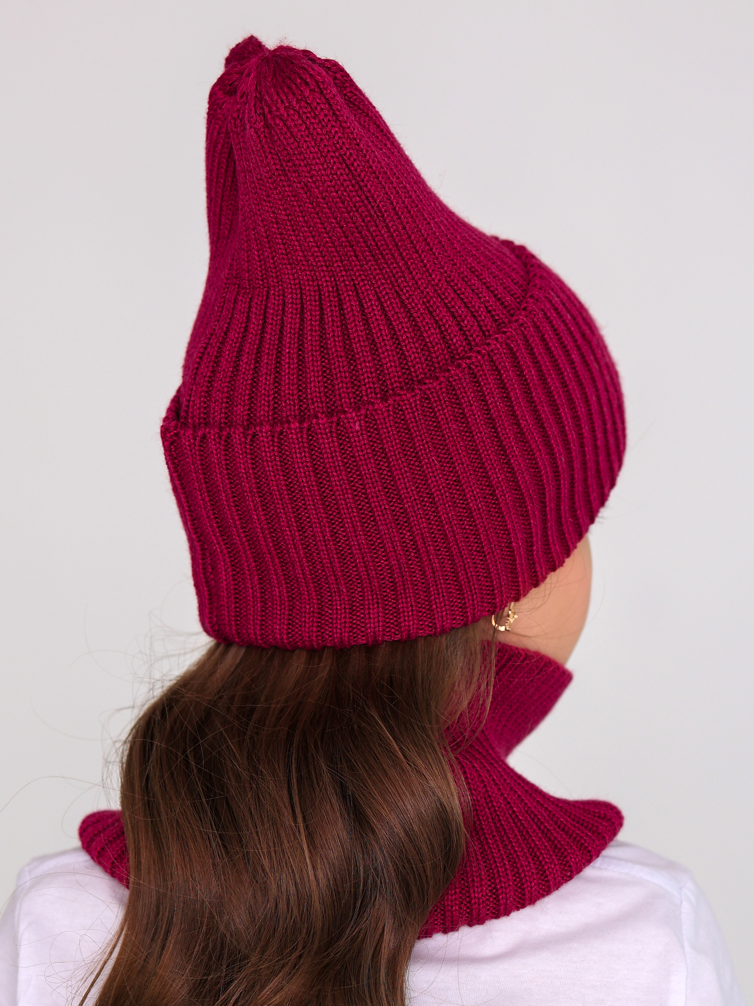 Шапка и снуд Nella Vitta NV20-Комплект/ягодный - фото 2