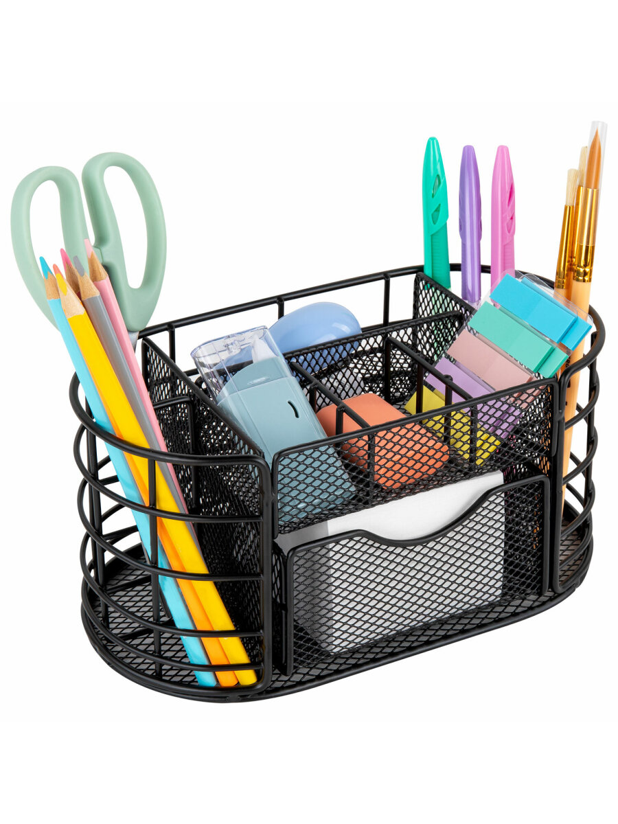 Органайзер для косметики и канцелярии MONTE VITA металлический настольный 9 секций - фото 6