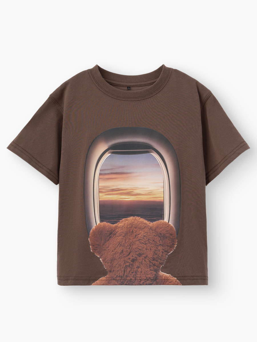 Футболка Happy Baby 88297-0_dark brown (bear) - фото 6
