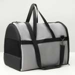 Сумка-переноска Пижон Лонги 24х41х30 см серая