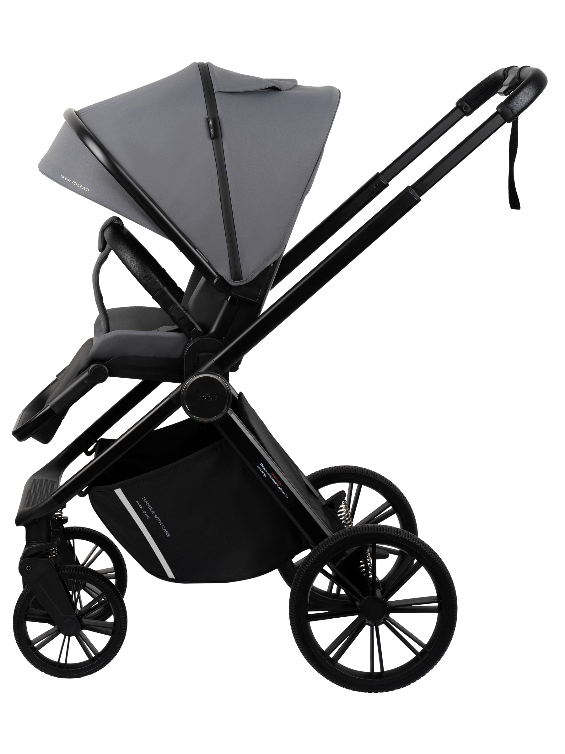 Коляска 2в1 Indigo Sting темно-серый - фото 11