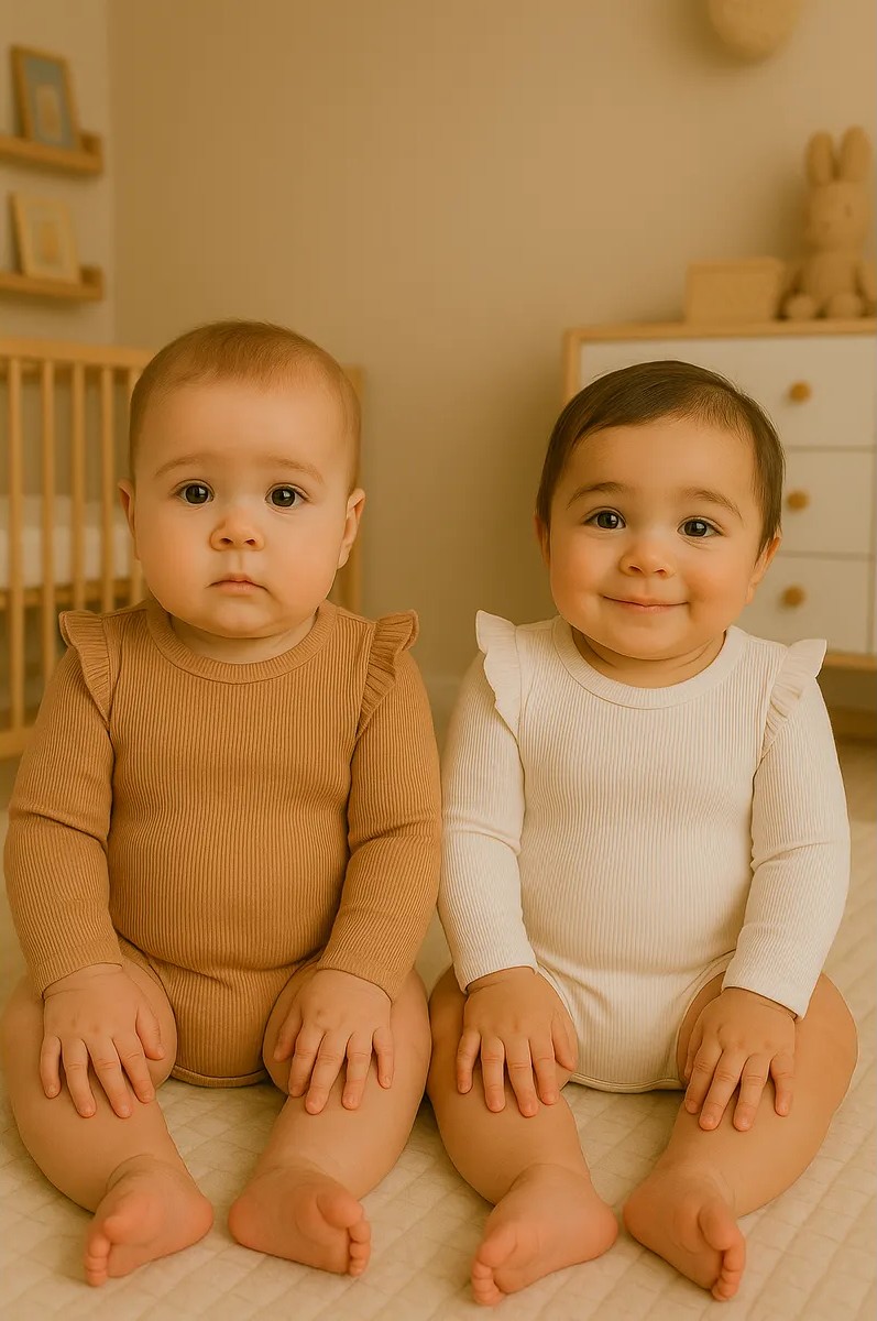 Боди 2 шт Mark Formelle (Марк Формэль) 13017-2/молочный +охра - фото 1