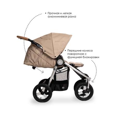 Коляска прогулочная Bumbleride Indie Twin 2025 / Sand