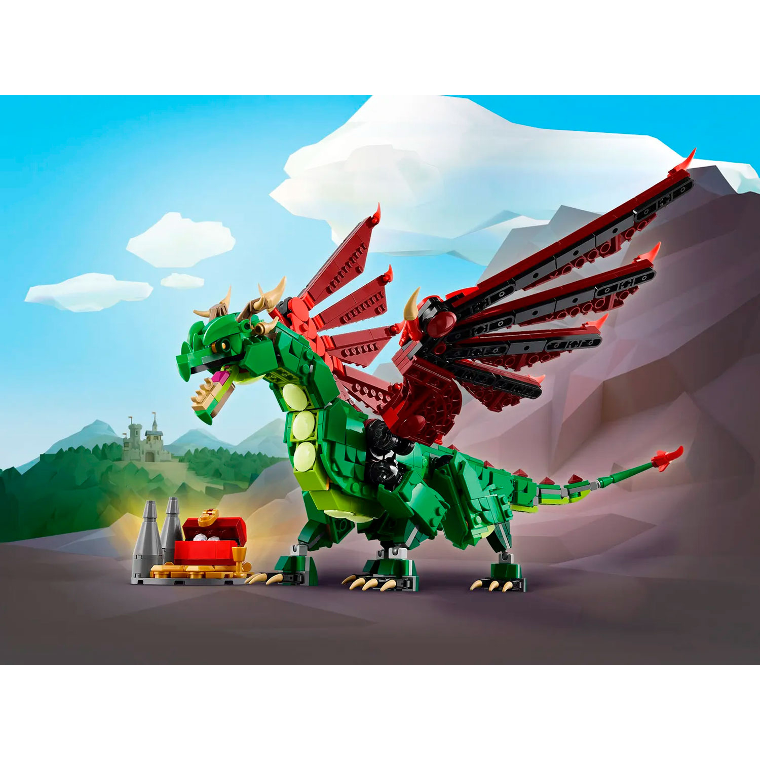Конструктор LEGO Creator Средневековый дракон блочный - фото 10