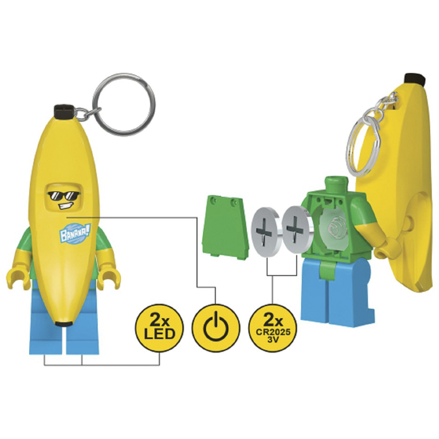 Фонарик ручной LEGO Человек-банан - фото 6