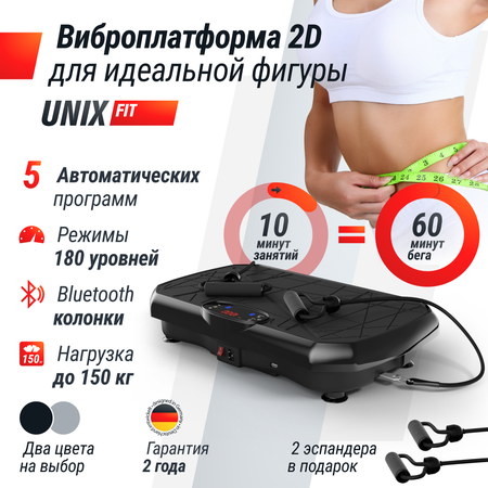 Виброплатформа UNIX Fit Edge 2D Black