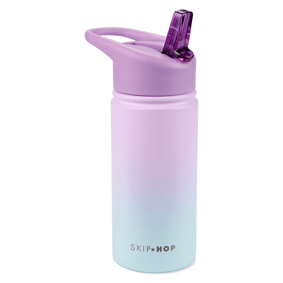 Термо-поильник Skip Hop сиренево-голубой 450 мл - фото 1