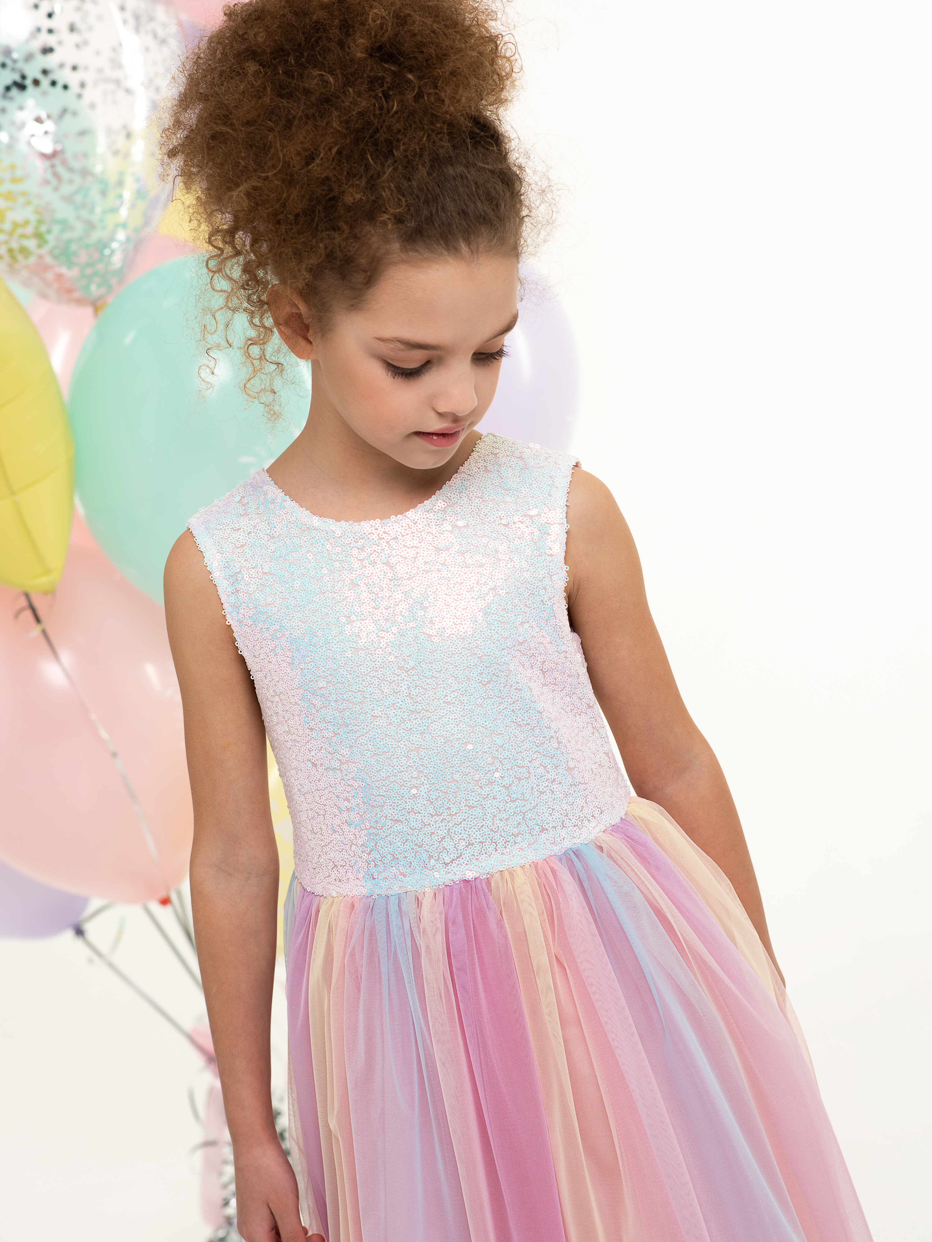 Платье LisaWeta D368 розовый - фото 7