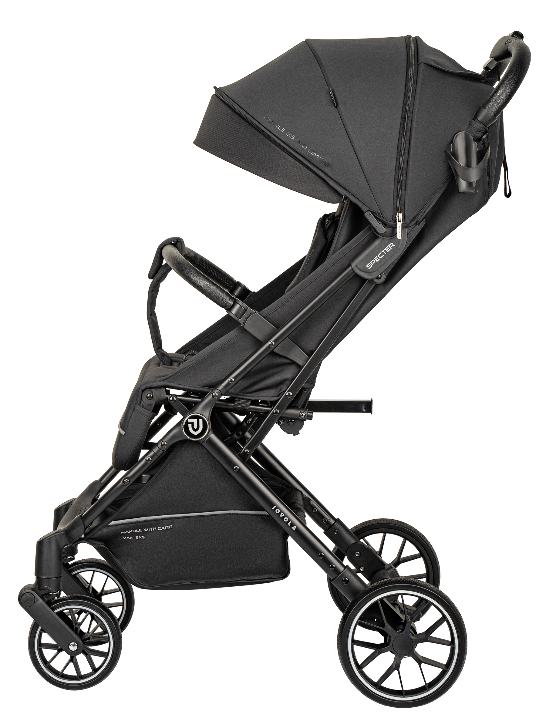 Коляска прогулочная JOVOLA Specter черный - фото 18