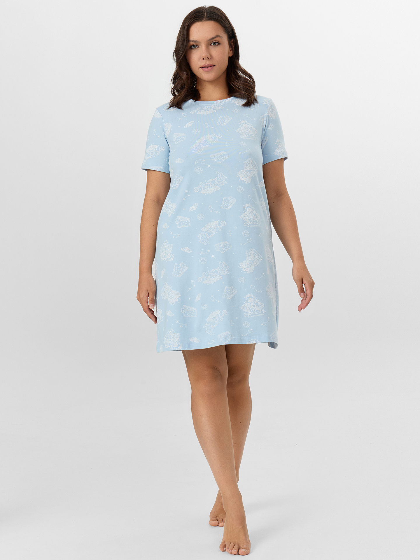 Сорочка ночная Mark Formelle (Марк Формэль) 572346/таро на голубом - фото 1