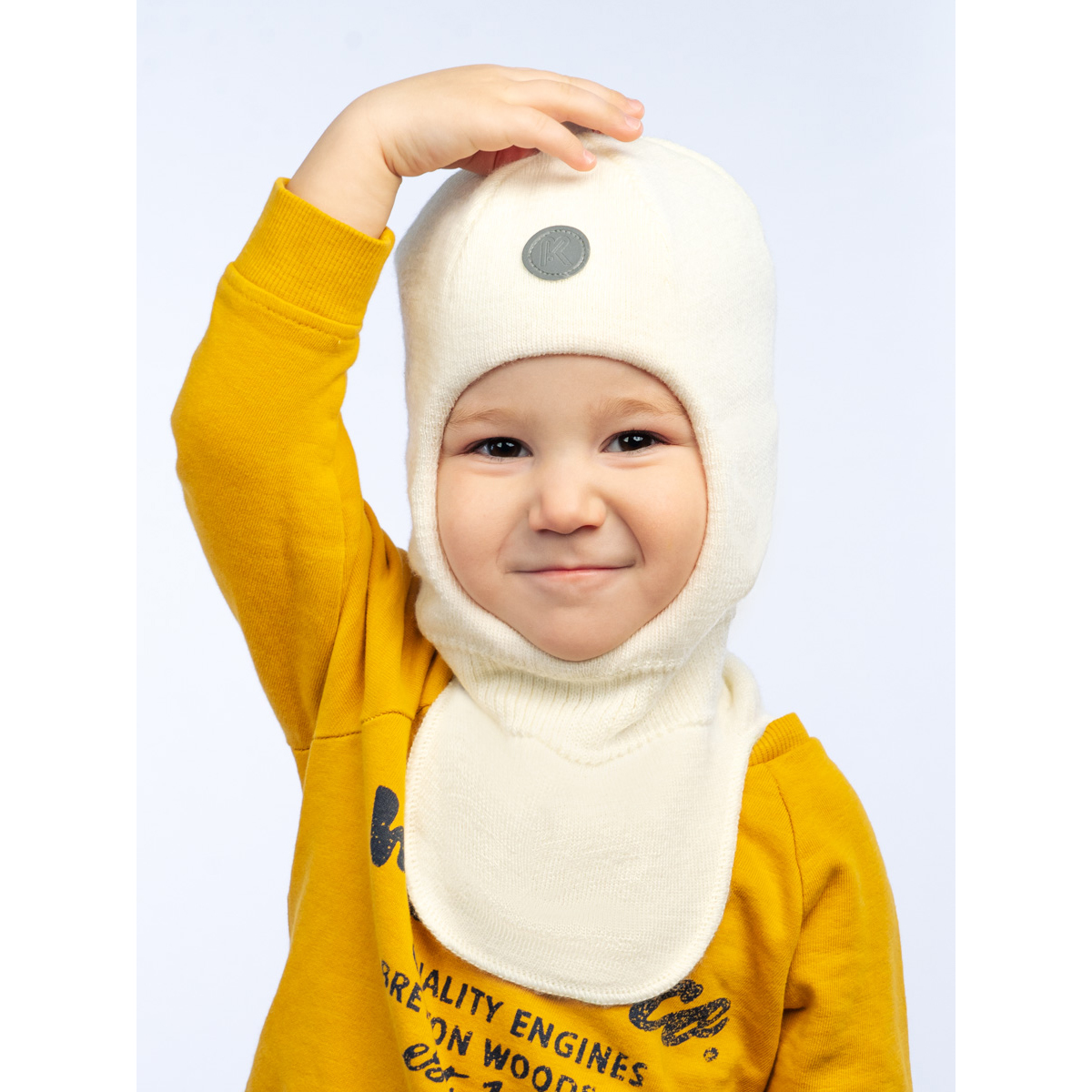 Шапка-шлем ПриКиндер U-Sp22547 Цвет: Молоко - фото 9