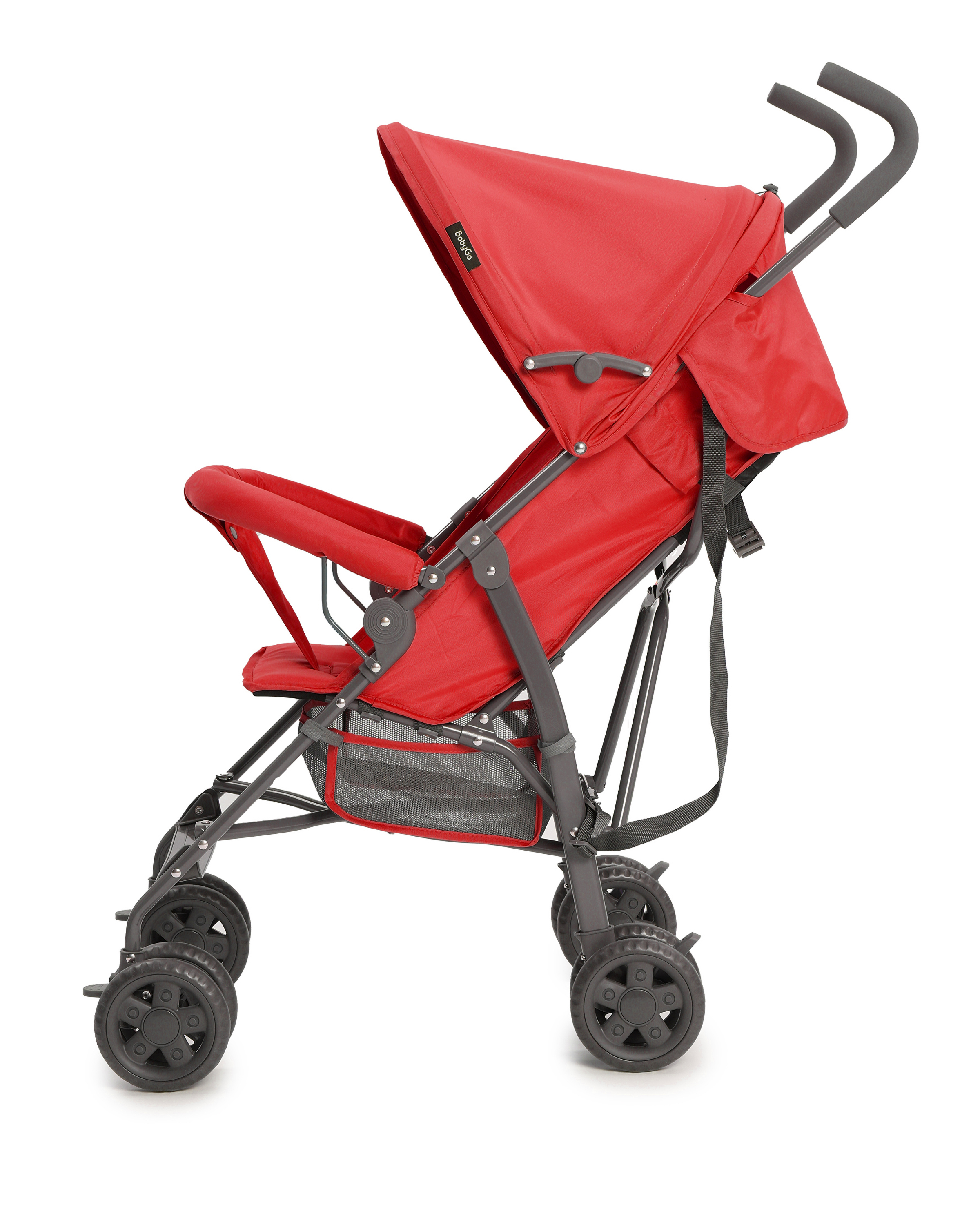 Коляска прогулочная BabyGo Mirage красный - фото 4