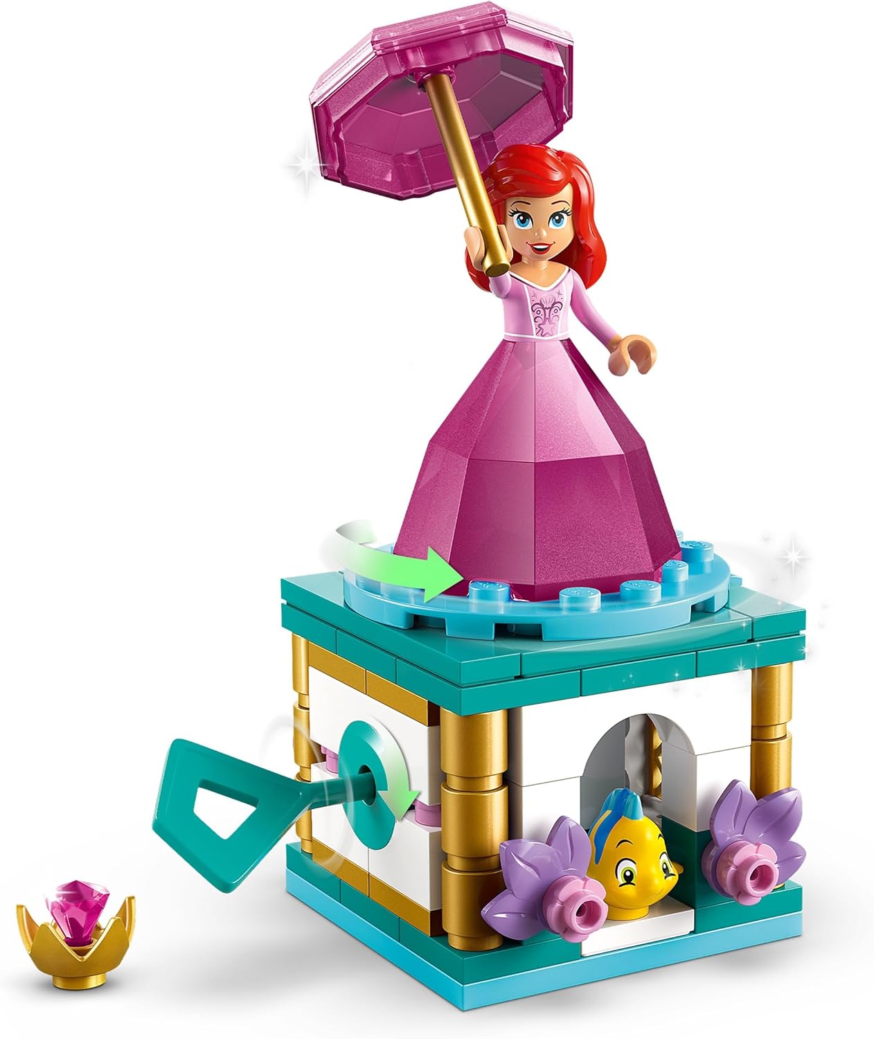 Конструктор LEGO Disney Princess Вращающаяся Ариэль блочный - фото 3