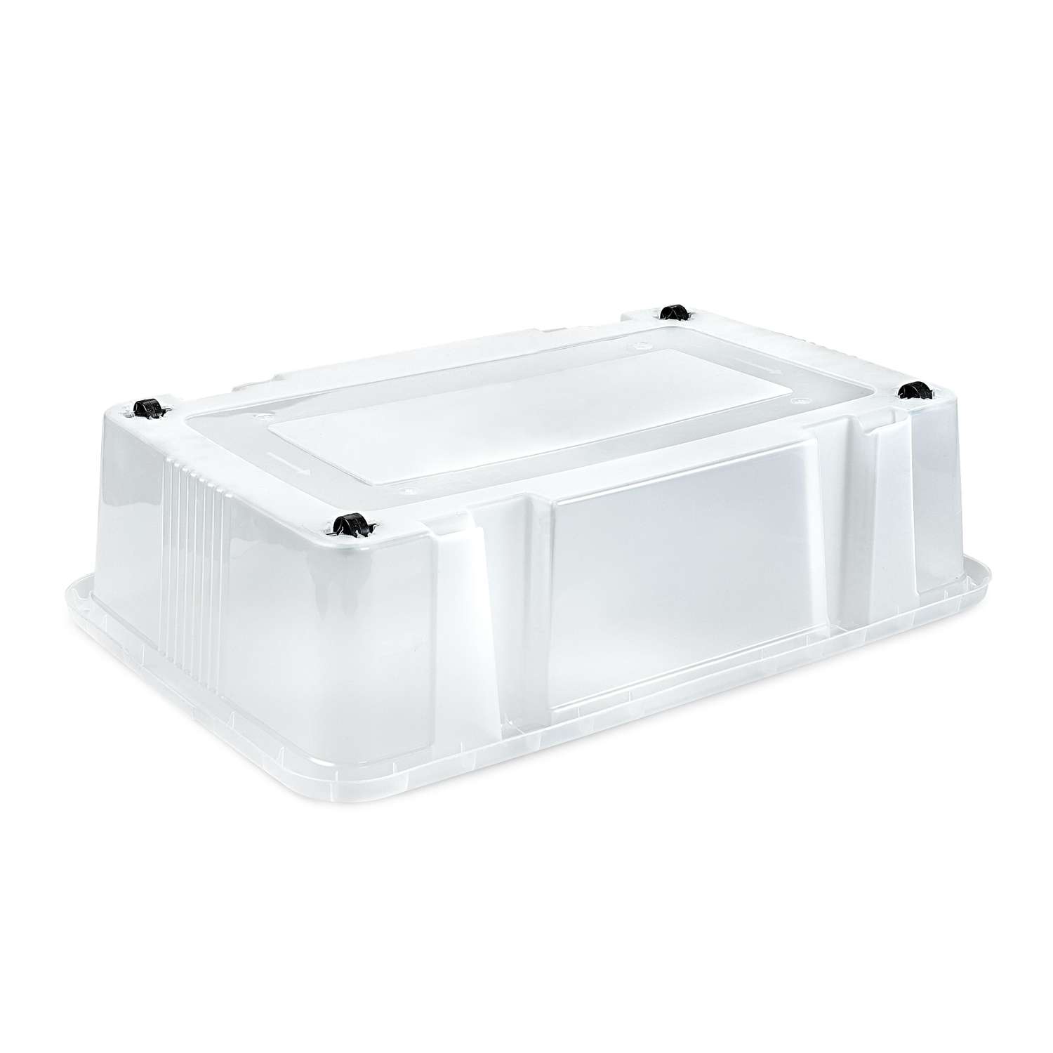 Ящик универсальный УНИКА ПЛАСТ 25л на колесах с крышкой 58*38*15см - фото 2