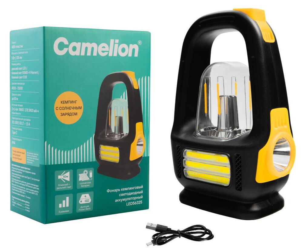 Фонарь аккумуляторный Camelion LED56325 - фото 1