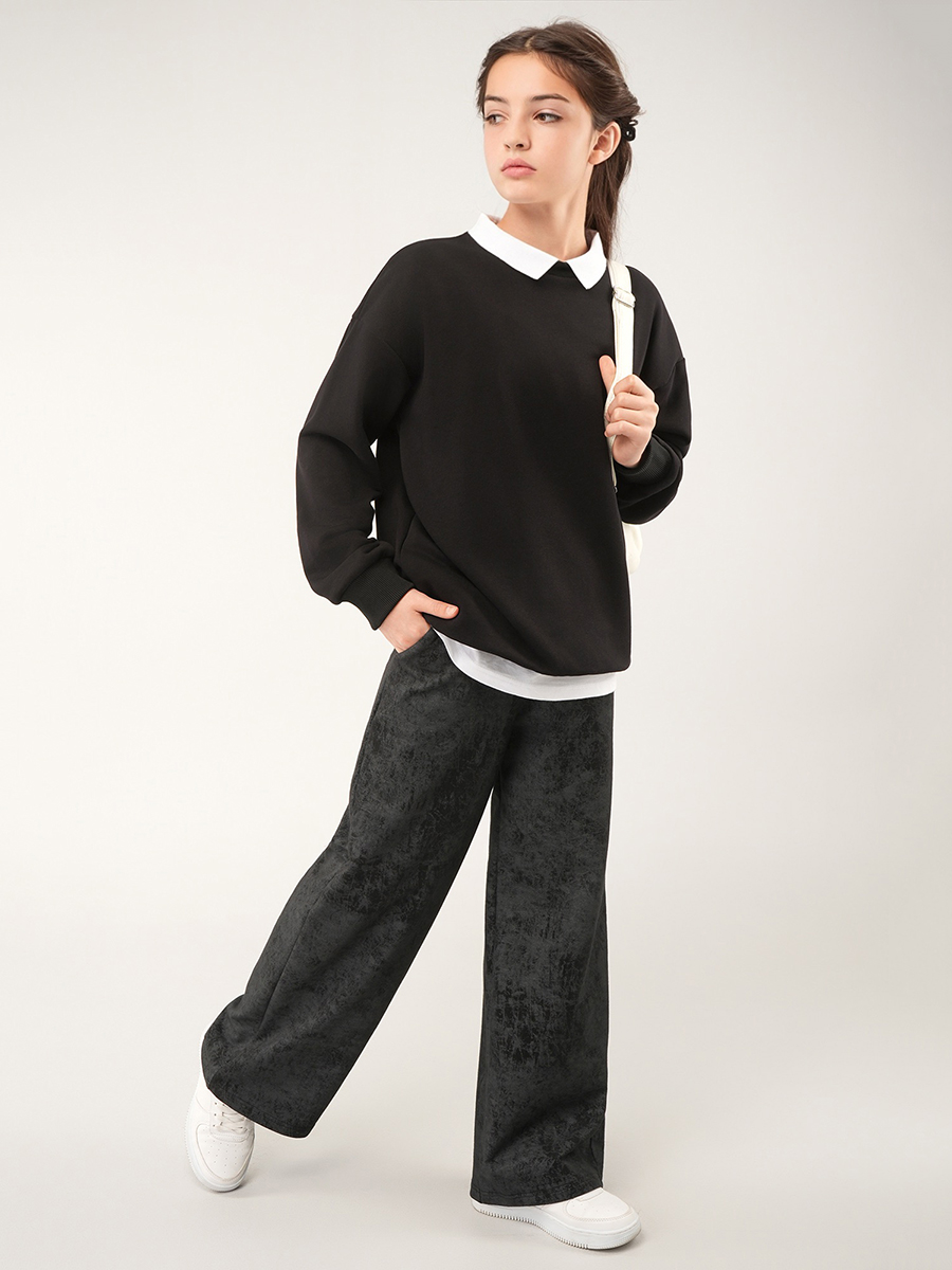 Брюки HappyFox HF070SPвинтаж.черный - фото 10