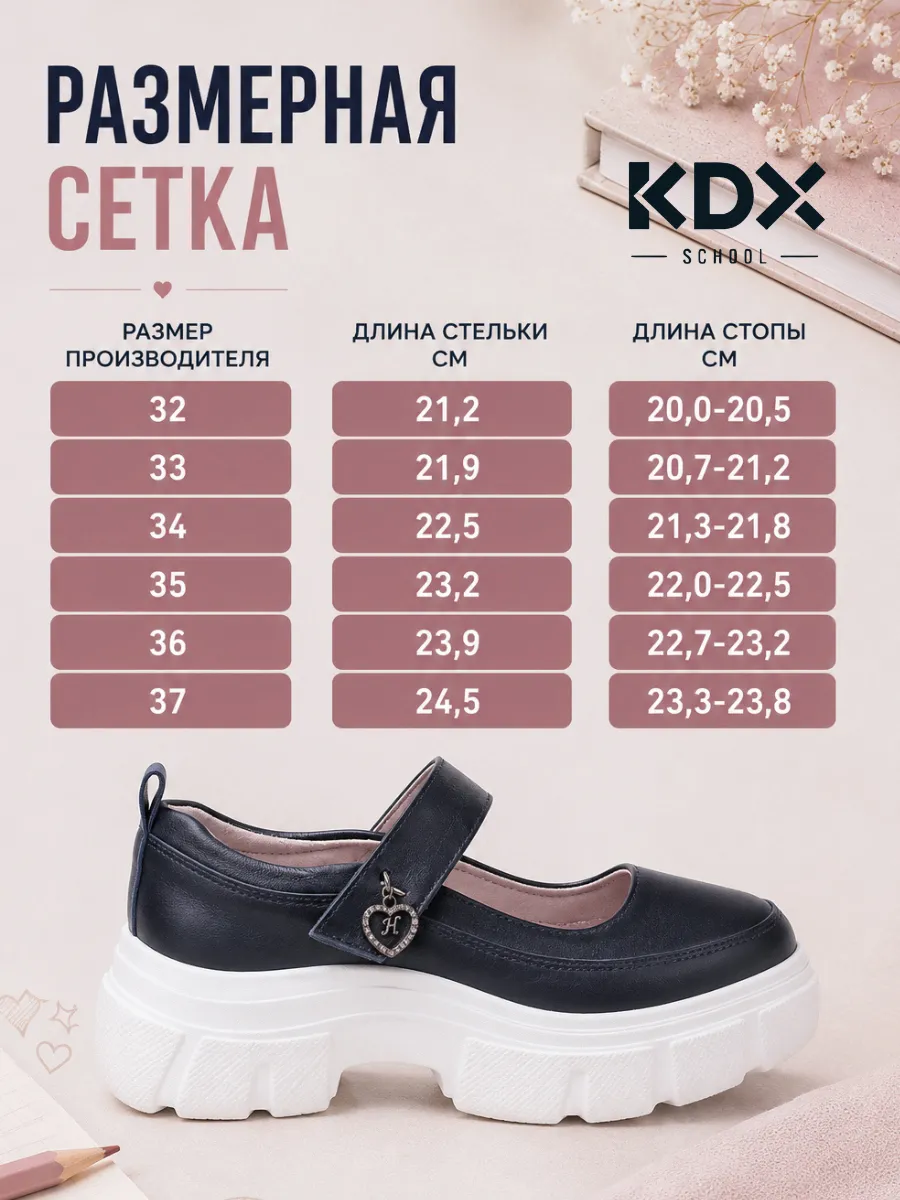 Туфли KDX ZHSC-32 navy - фото 6