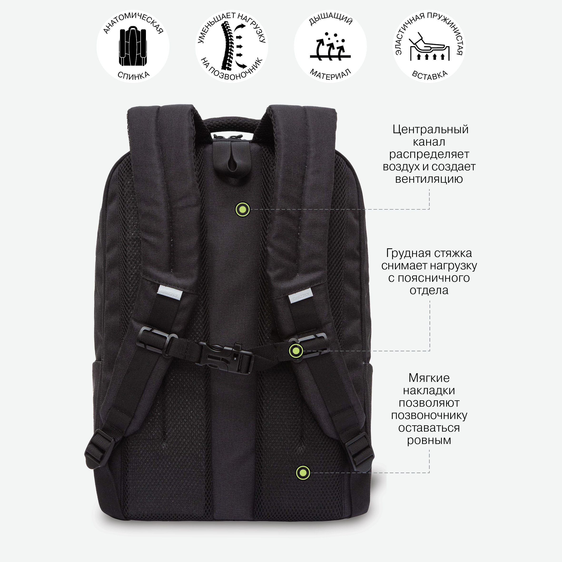 Рюкзак Grizzly Линия - фото 10