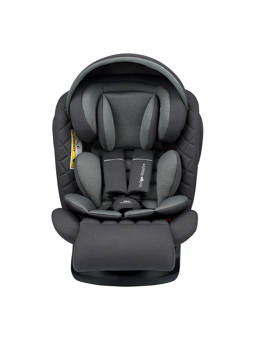 Автокресло Indigo SMART+ серый Isofix 0+/1/2/3 (0-36 кг) - фото 5