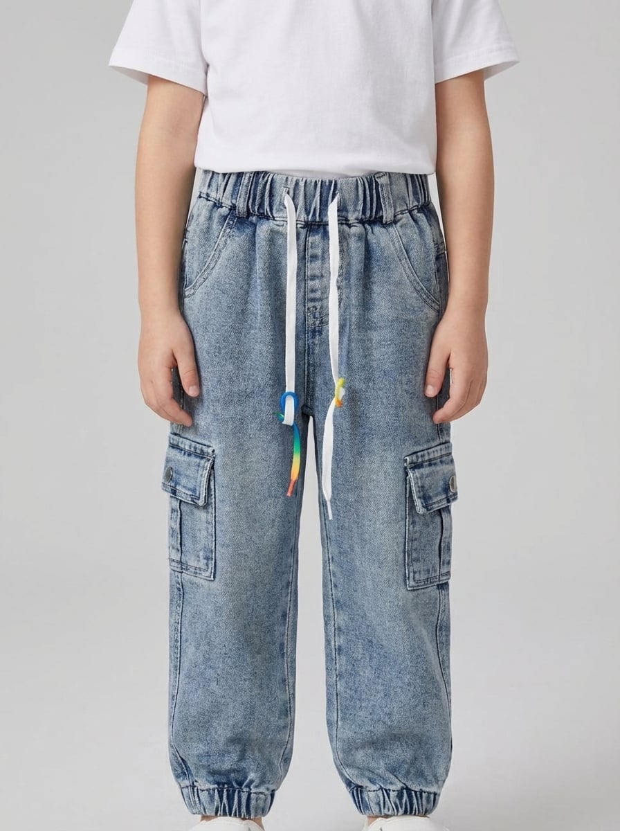 Изображение товара Джинсы MODERNFECI для мальчика с высокой посадкой и резинкой