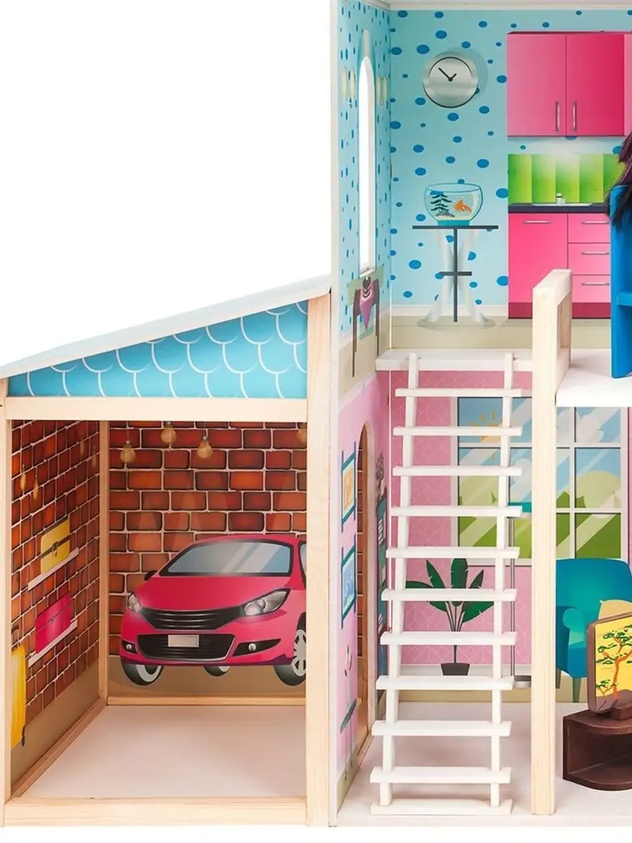 Домик для кукол PAREMO 118 см с мебелью PD318-12 - фото 10