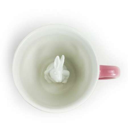 Кружка Creature Cups с кроликом розовая