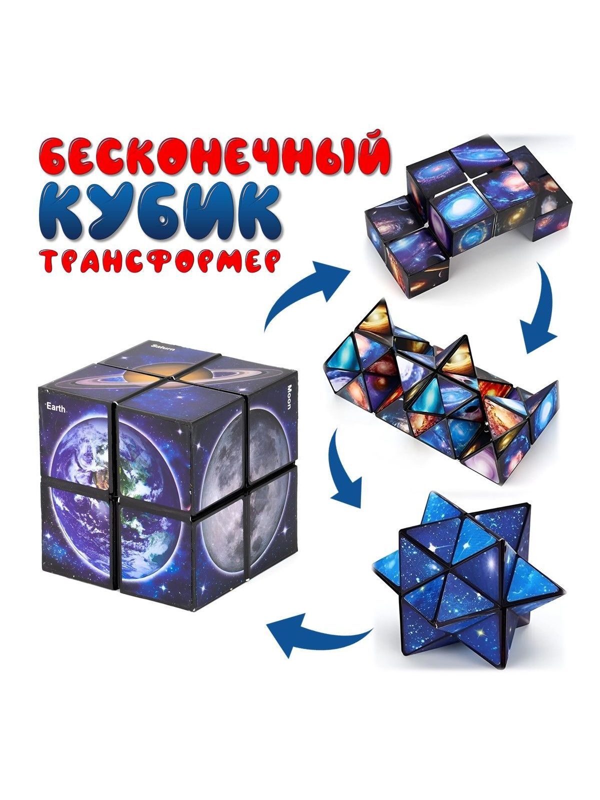Игрушка-антистресс S+S фиджет Планеты - фото 1