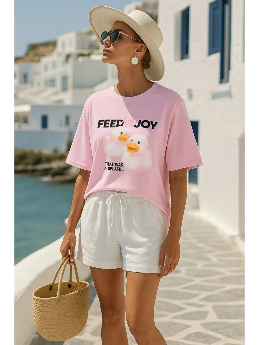 Футболка Mark Formelle (Марк Формэль) 112953/розовое сияние +печать - фото 7