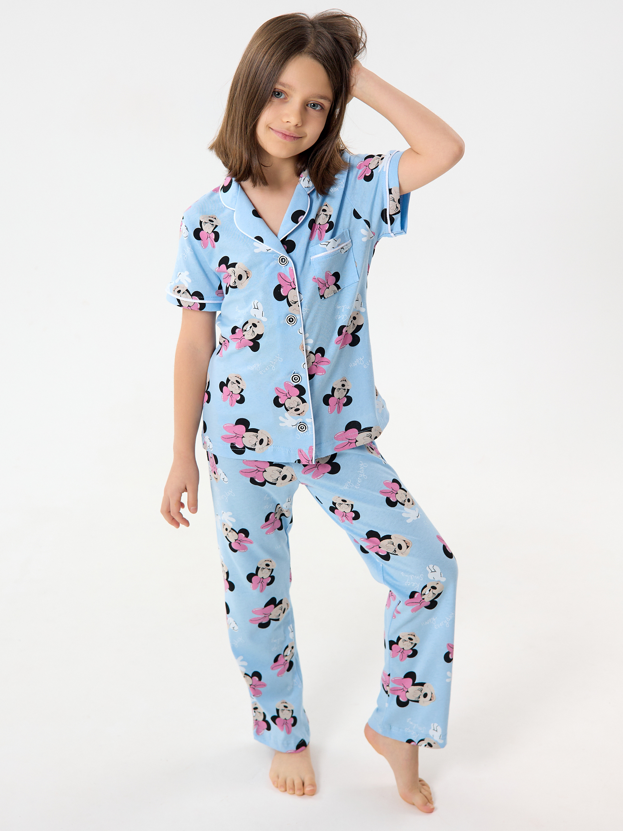 Пижама YAXX 004--Пижама микки/голубой - фото 2