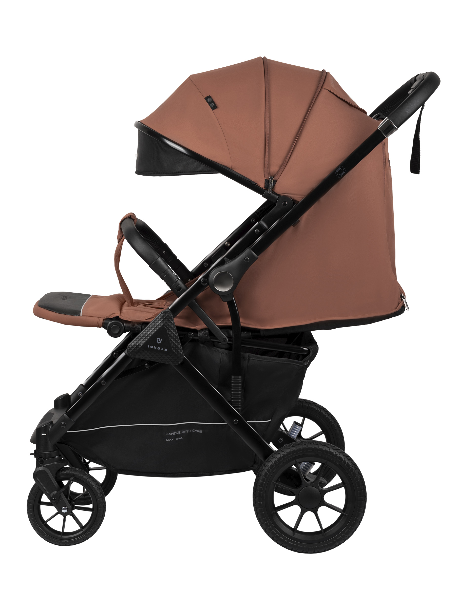 Коляска прогулочная JOVOLA Magma с перекидной ручкой оранжевый - фото 20