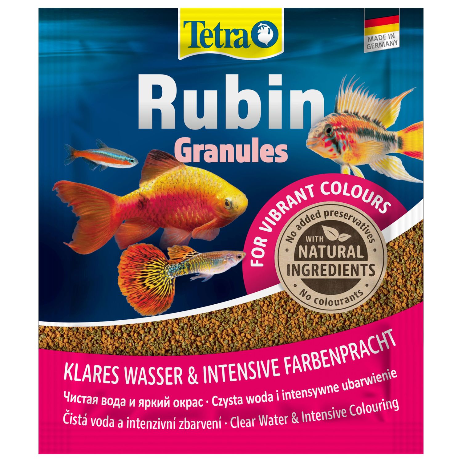 Корм для рыб Tetra 15г Rubin Granules для улучшения окраса всех видов рыб в гранулах - фото 1