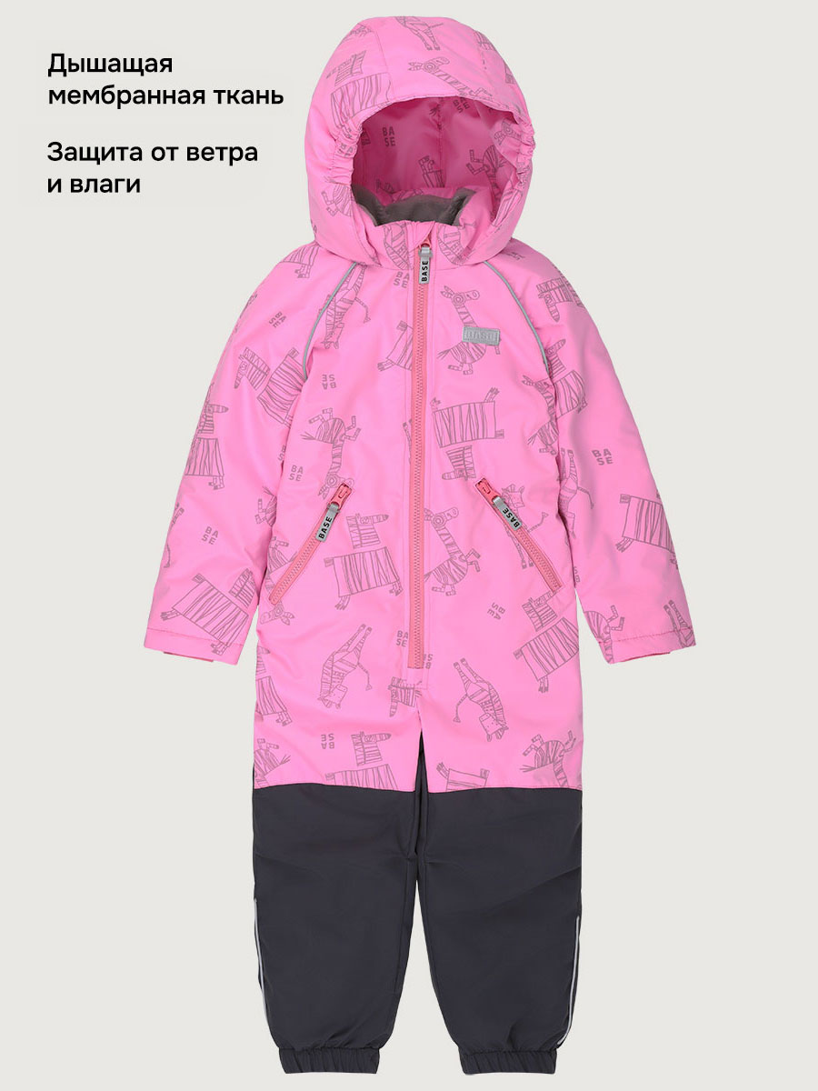 Комбинезон BASE by NIKASTYLE б8м10426 розовый/графит - фото 3