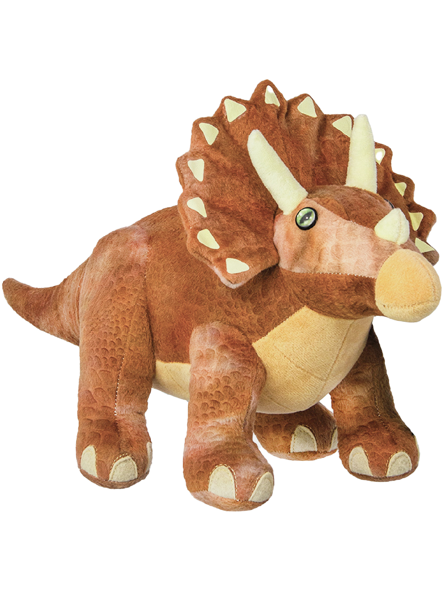 Мягкая игрушка All About Nature динозавр Трицератопс - фото 1