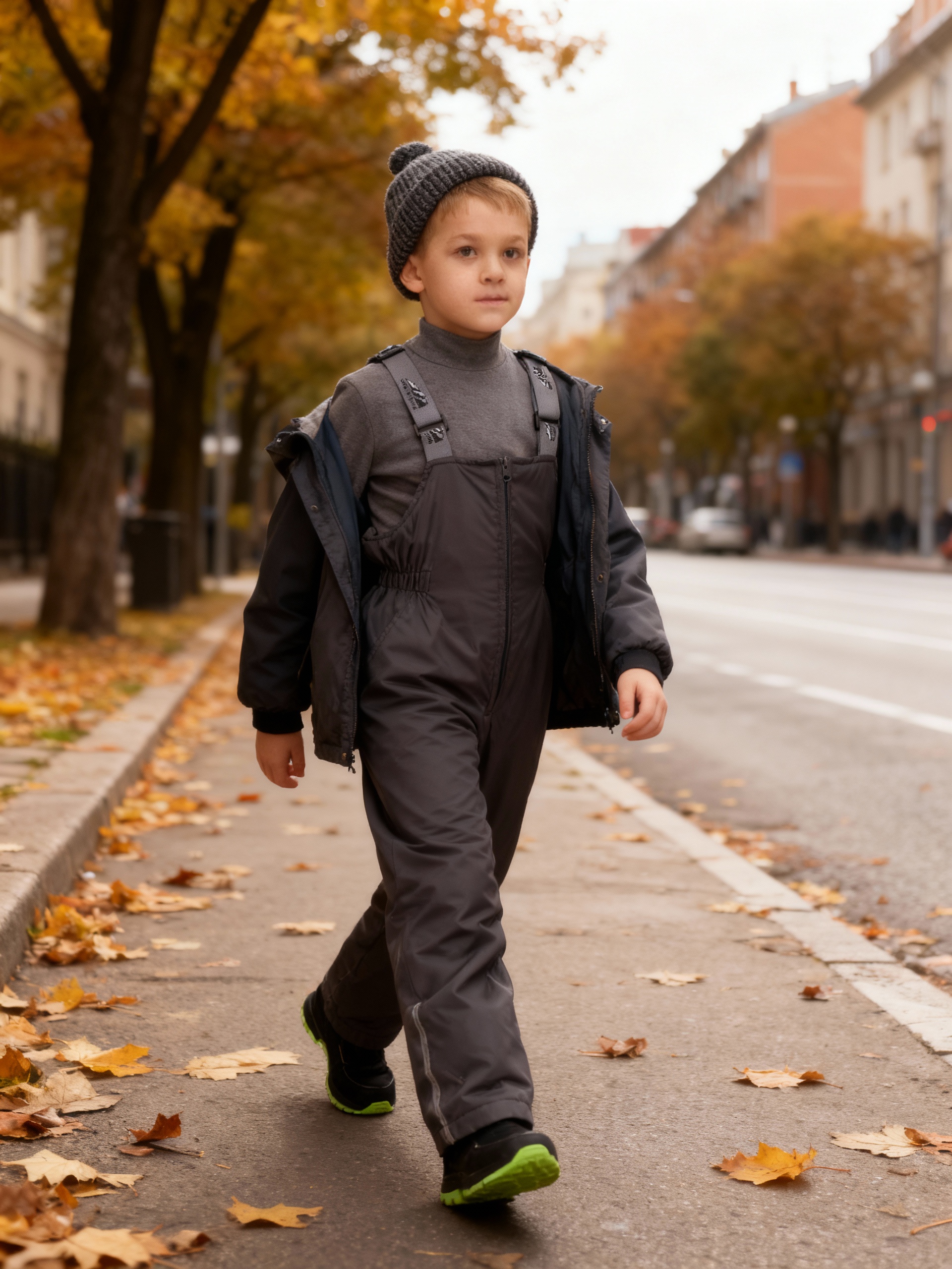 Полукомбинезон Arctic kids 60-006/2 серый - фото 3