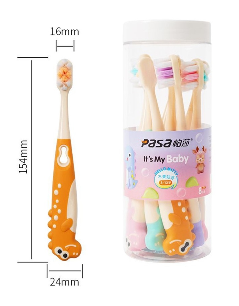 Зубная щетка классическая MIKOLIFE от 3 лет 8 шт. - фото 1