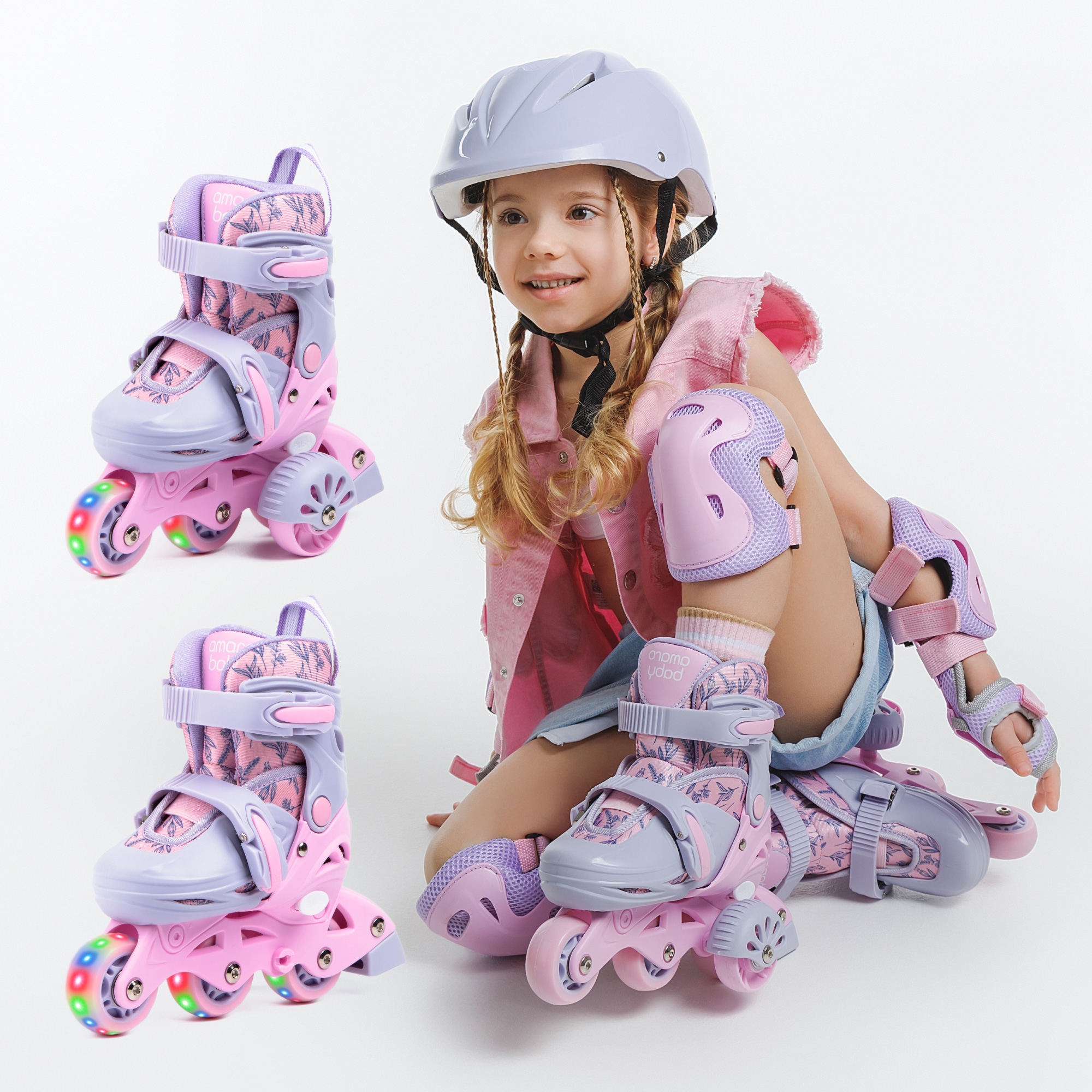 Роликовые коньки Amarobaby 29-32 - фото 26