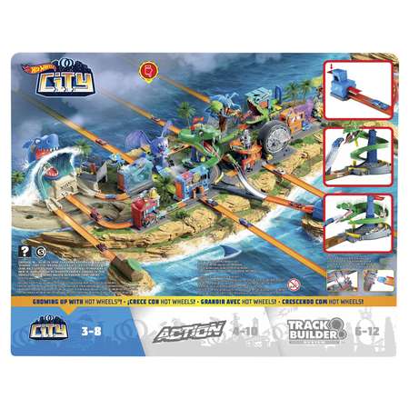 Трек Hot Wheels Сити Бросок Кобры с пусковой установкой