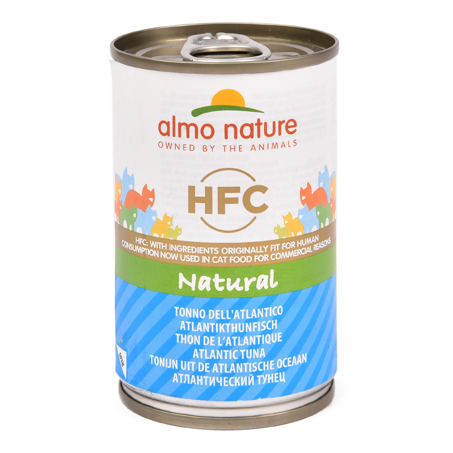 Корм влажный для кошек ALMO NATURE 140г Classic атлантический тунец консервированный - фото 1