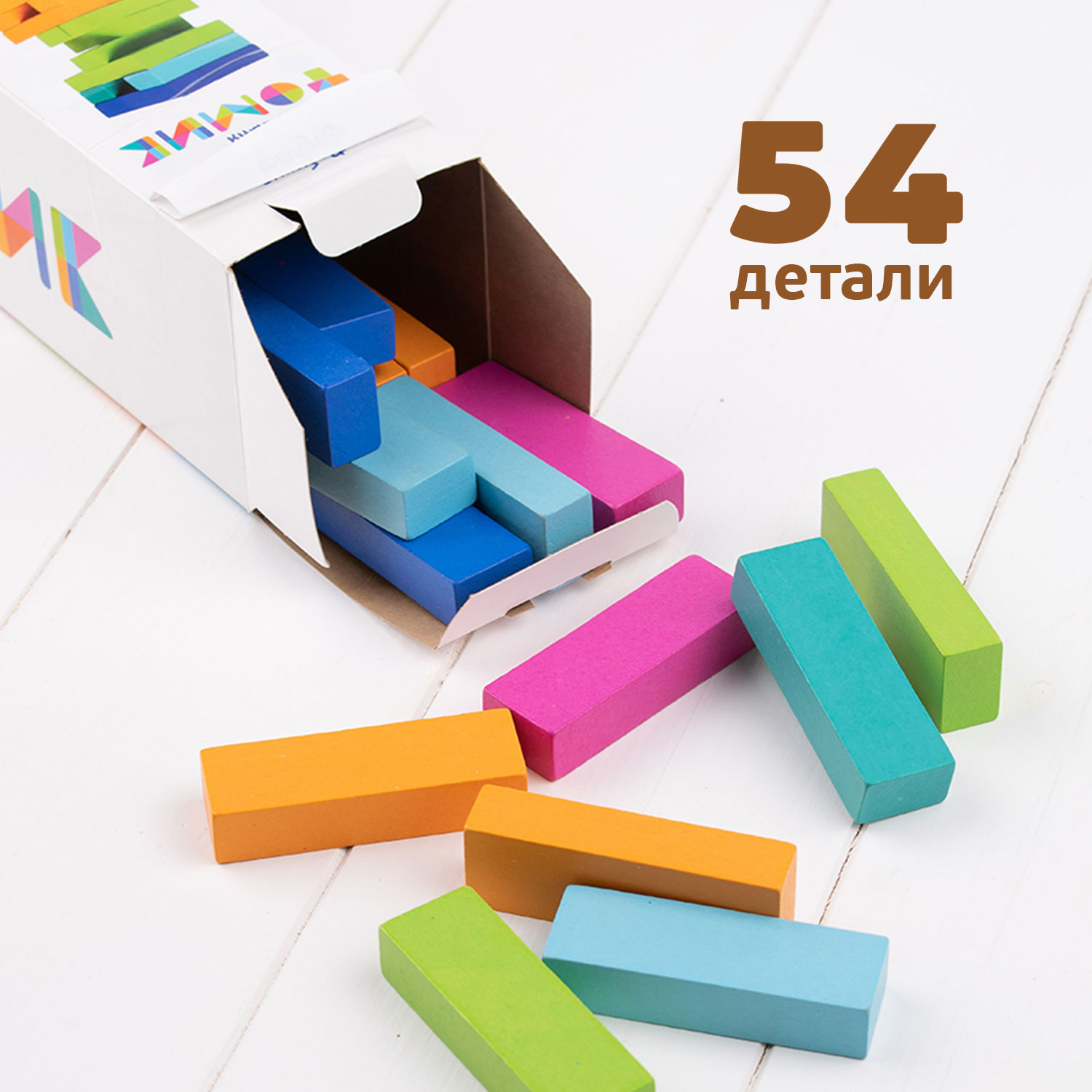 Настольная игра Томик Падающая Башня 54 детали - фото 7