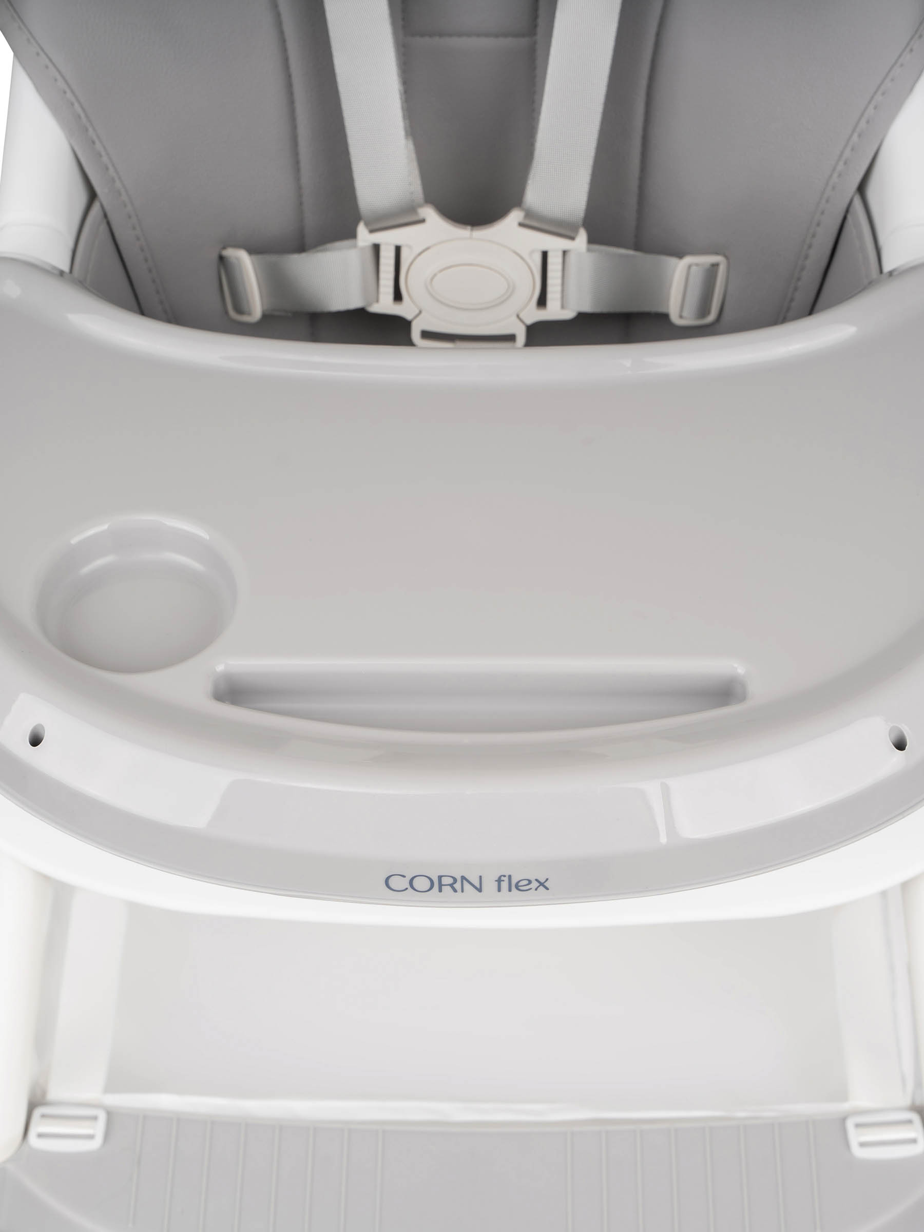 Стульчик для кормления Indigo Corn Flex светло-серый - фото 8