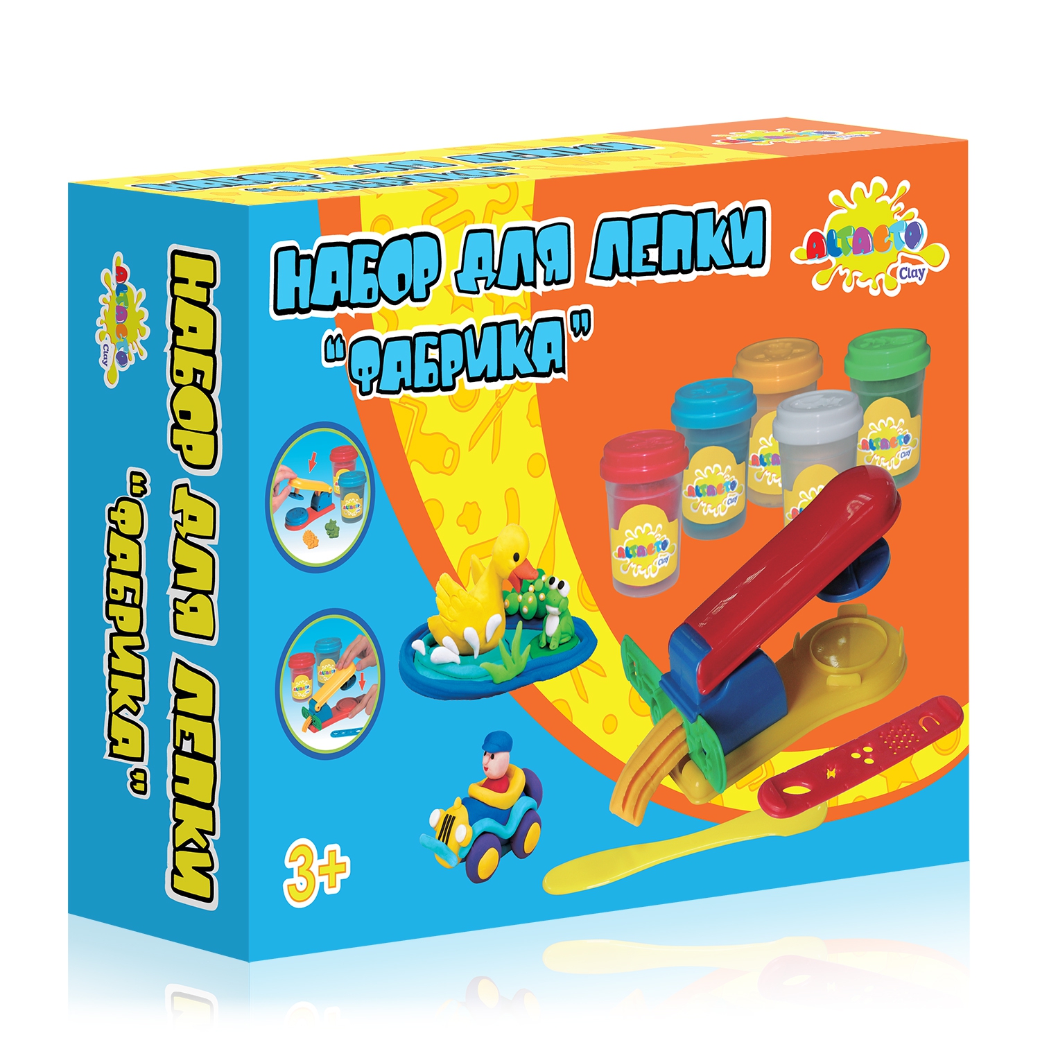 Масса для лепки Altacto 5 цв. - фото 2