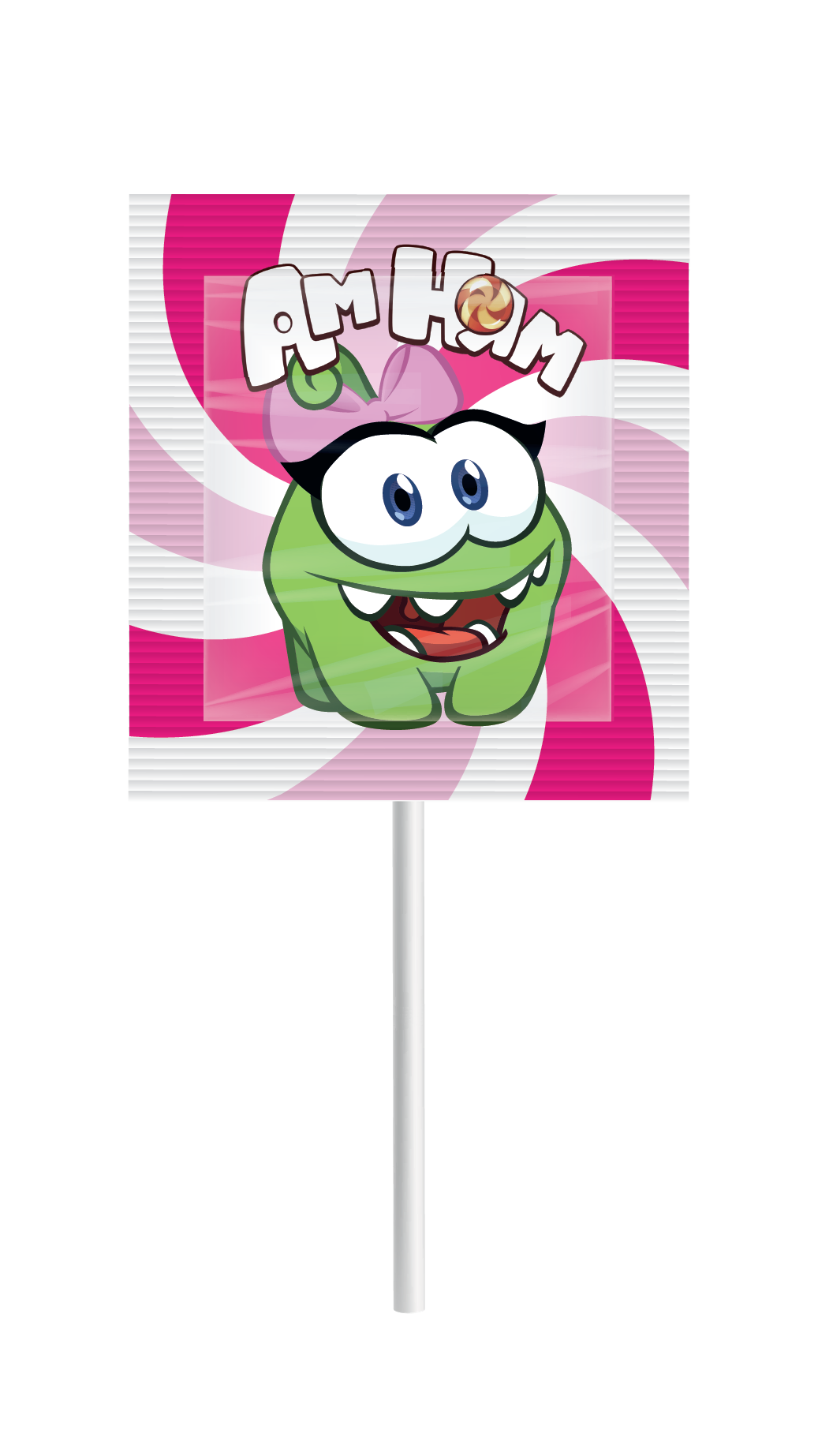 Карамель круглая SWEET POPS Ам Ням на палочке 10г - фото 3