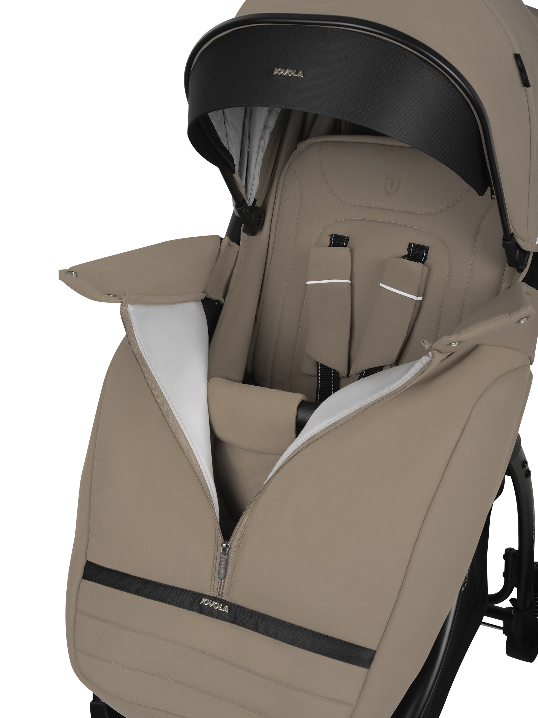 Коляска прогулочная JOVOLA Selena SL, бежевый - фото 18