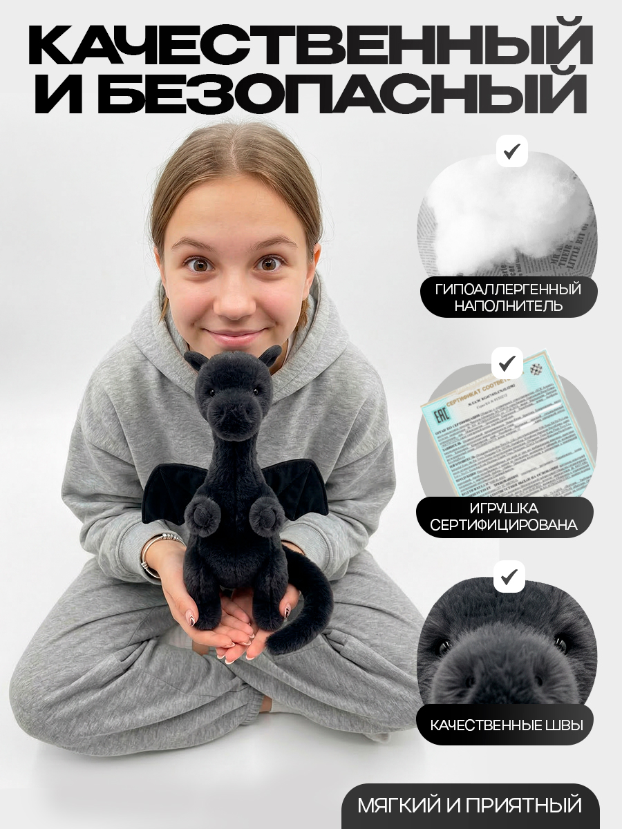 Мягкая игрушка Balori Дракон - фото 3