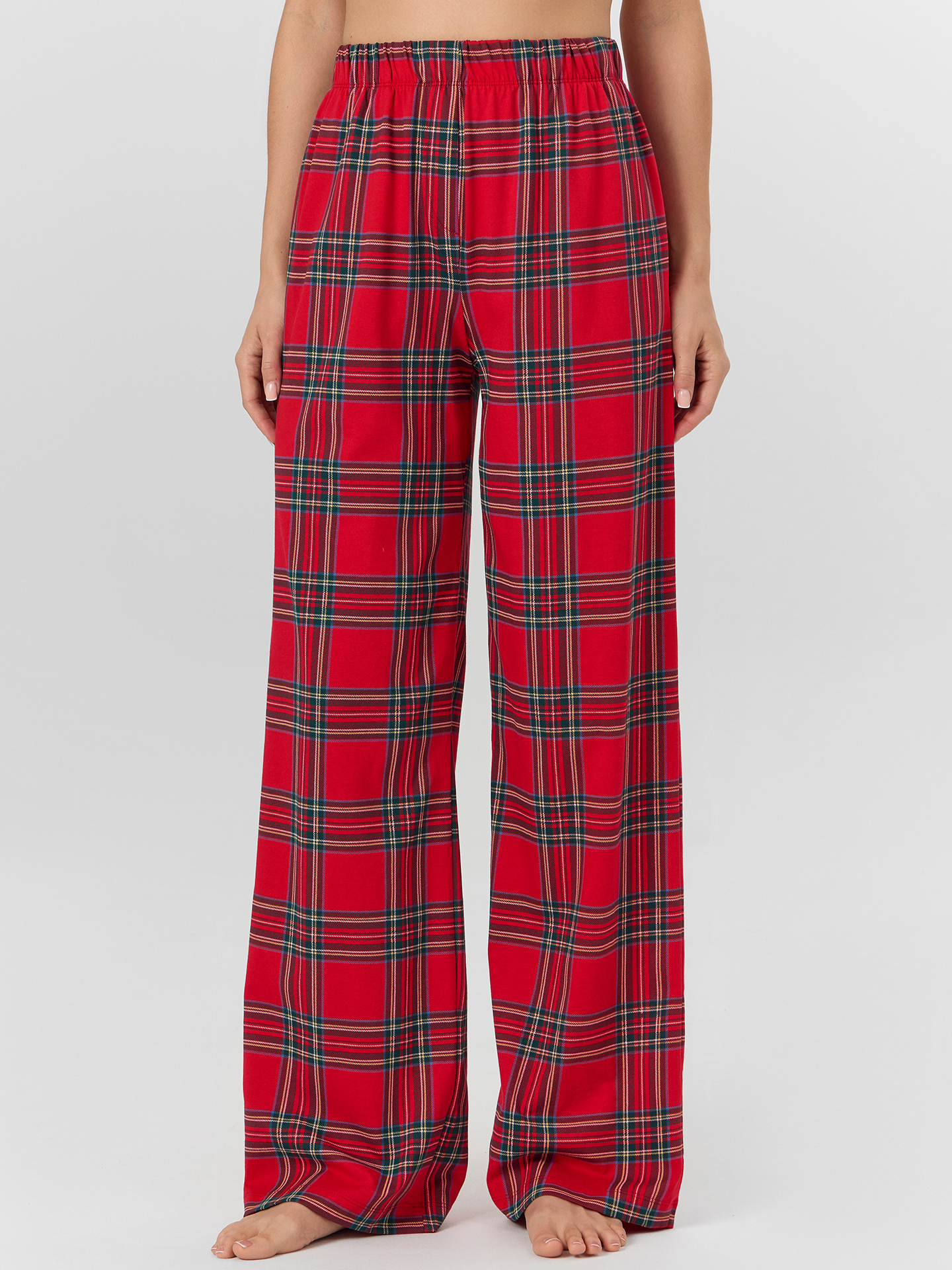 Брюки Mark Formelle (Марк Формэль) 532524-1/клетка на красном - фото 1