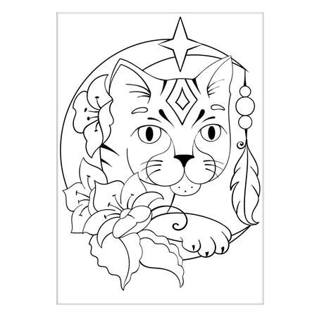 Витраж Луч Дикий кот