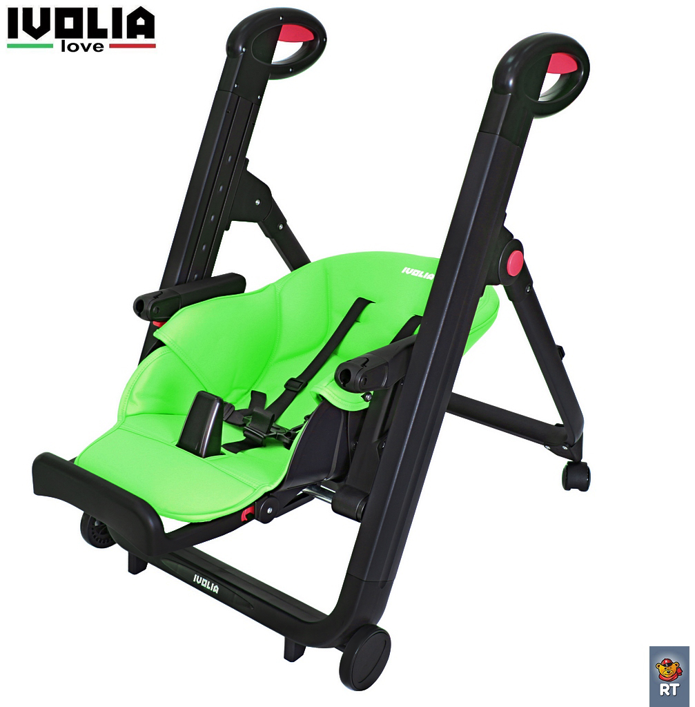 Стульчик для кормления Ivolia LOVE 02 4 колеса green трансформер - фото 7